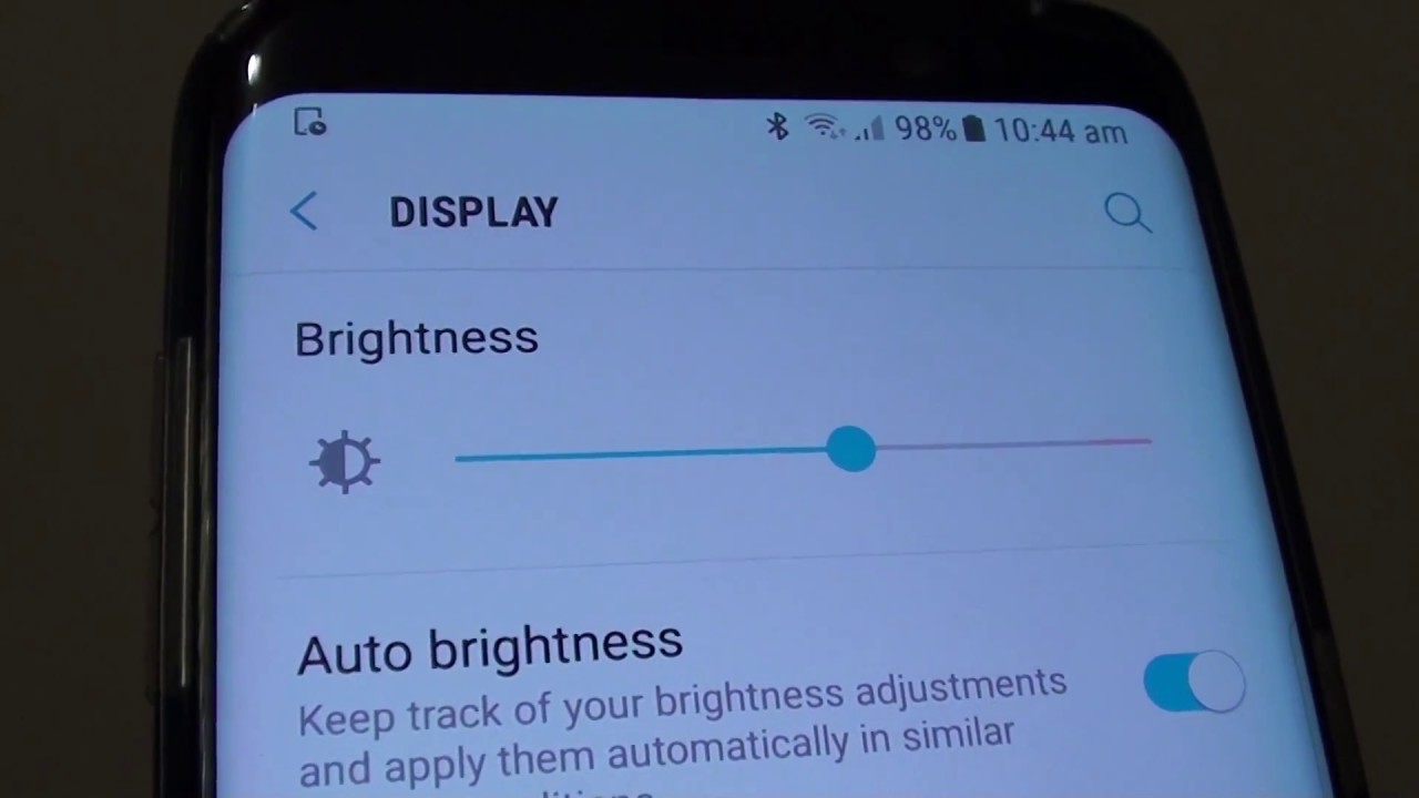 Samsung Galaxy S8: How to Manually Change Screen Brightness - YouTube