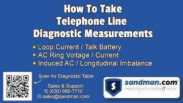 How to Take Telephone Line Diagnostic Readings - Analog Telephony