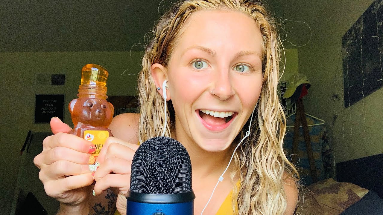 ASMR// EATING TIK TOK TRENDING FROZEN HONEY 🍯 YouTube