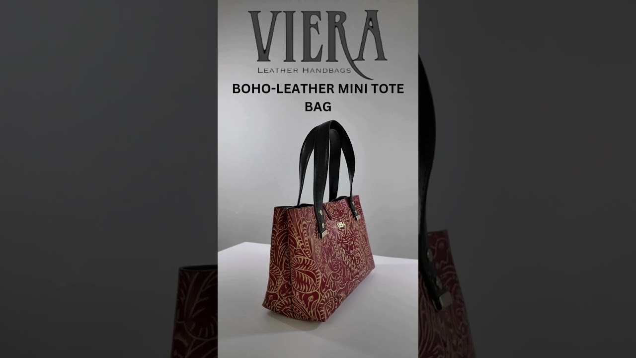 BOHO-LEATHER MINI TOTE BAG