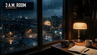 3 A.M. Rainy Room 🌧️ lofi beats to study, sleep, code and mute the world