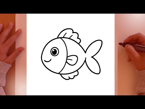 Como Desenhar um Peixe Kawaii Passo a Passo 🎨| How To Draw a Cute Fish Step By Step