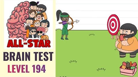 Brain Test All Star Level 194 | She must hit the target | Walkthrough