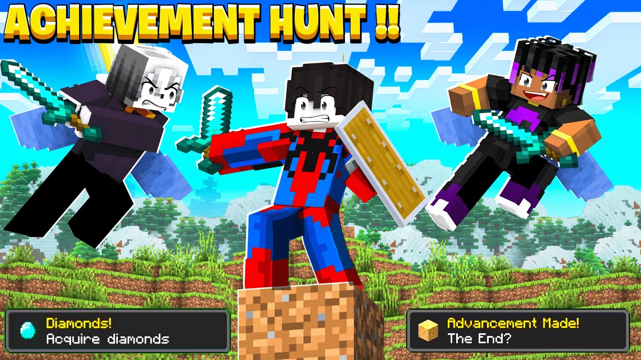 1V2 Minecraft ACHIEVEMENT Hunt !🔥