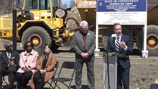 Sen. Duff speaking at the South Norwalk School Groundbreaking