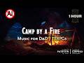 [1 HOUR] Camp by a Fire – Pensive Chill Long Rest Theme | D&amp;D / RPG Game Music by Austine (No AI)