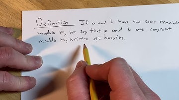 Definition of Congruence Modulo m