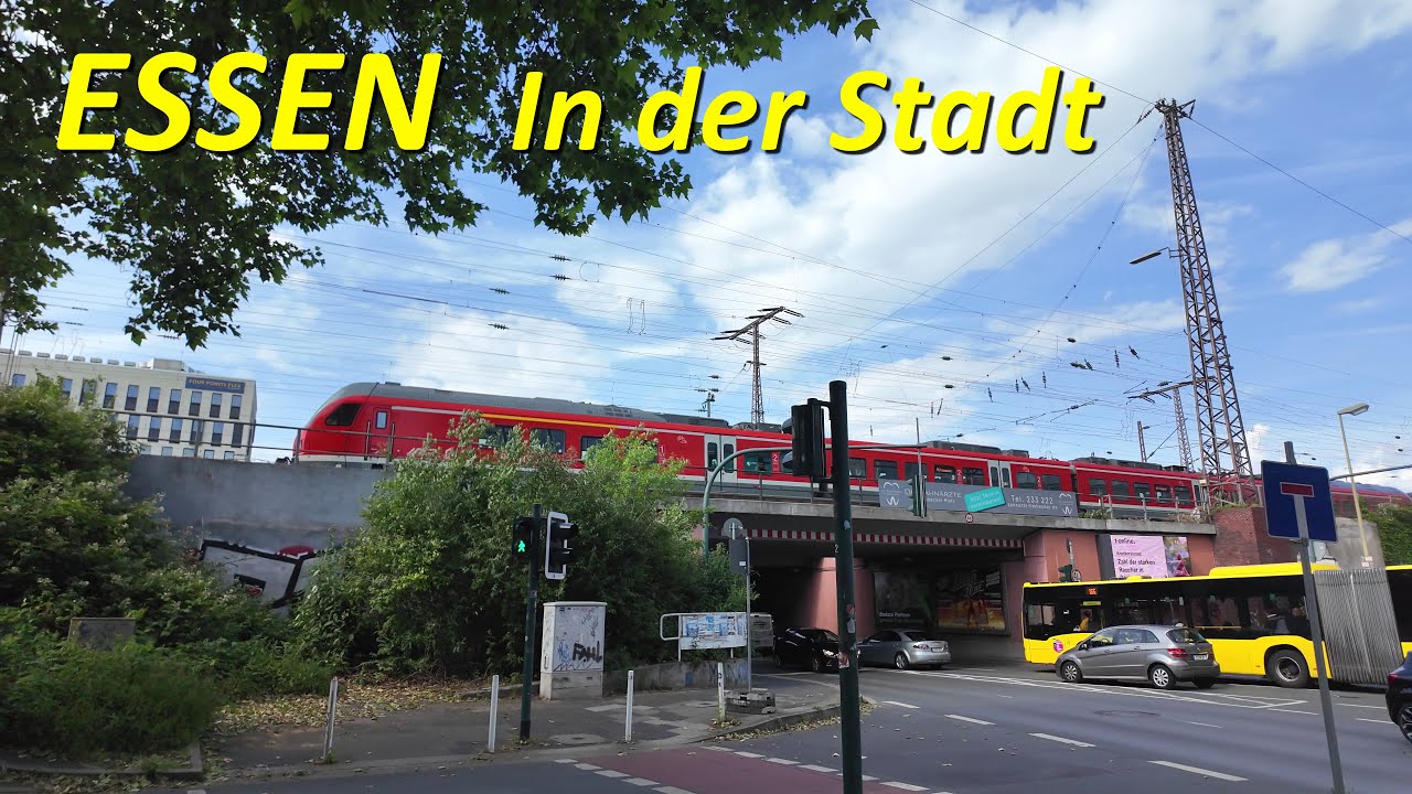 Stadt Essen walking 4K | In der Stadt Frühling 2025