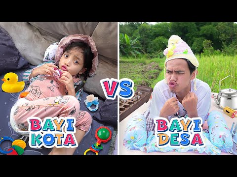 LEIKA BAYI KOTA VS TOMPEL BAYI DESA 😍 DRAMA PARODI LEIKA VS TOMPEL JADI BAYI 😂