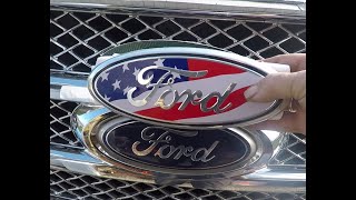 How to change 2010 F150 front grill emblem. Quick video.