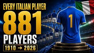 Every Player Who Represented Italy 🇮🇹 | Most International Caps 1910–2026
