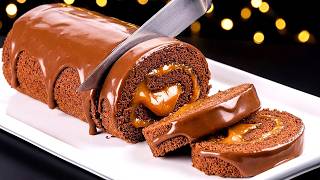 I found the Best Chocolate Cake with caramel! Easy recipe to make at home! screenshot 1
