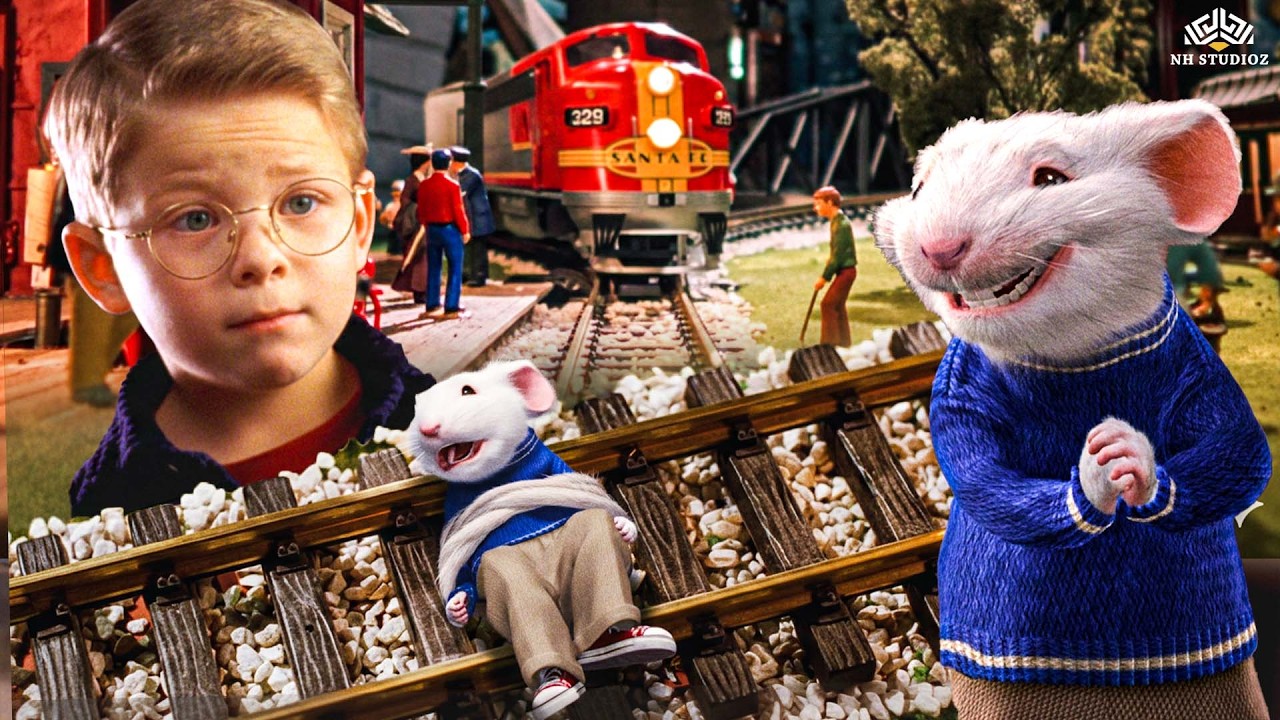 Snowbell vs Stuart Little 🚂🐭 | Funniest Train Scene Ever 😂| Stuart ...