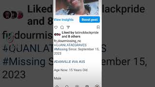 Find Our Missing - #QUANLATAEGRAVES #Missing Since: September 15, 2023#DANVILLE #VA