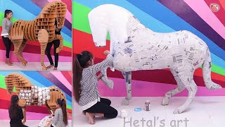 Horse making  diy  cardboard crafts