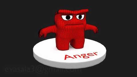 anger 3D model - inside out character