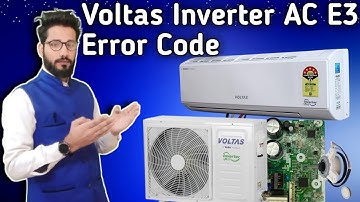 Voltas Inverter AC Error Code E3 || How To Solve E3 Error Code In Voltas Inverter AC