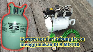 membuat kompresor dari tabung freon