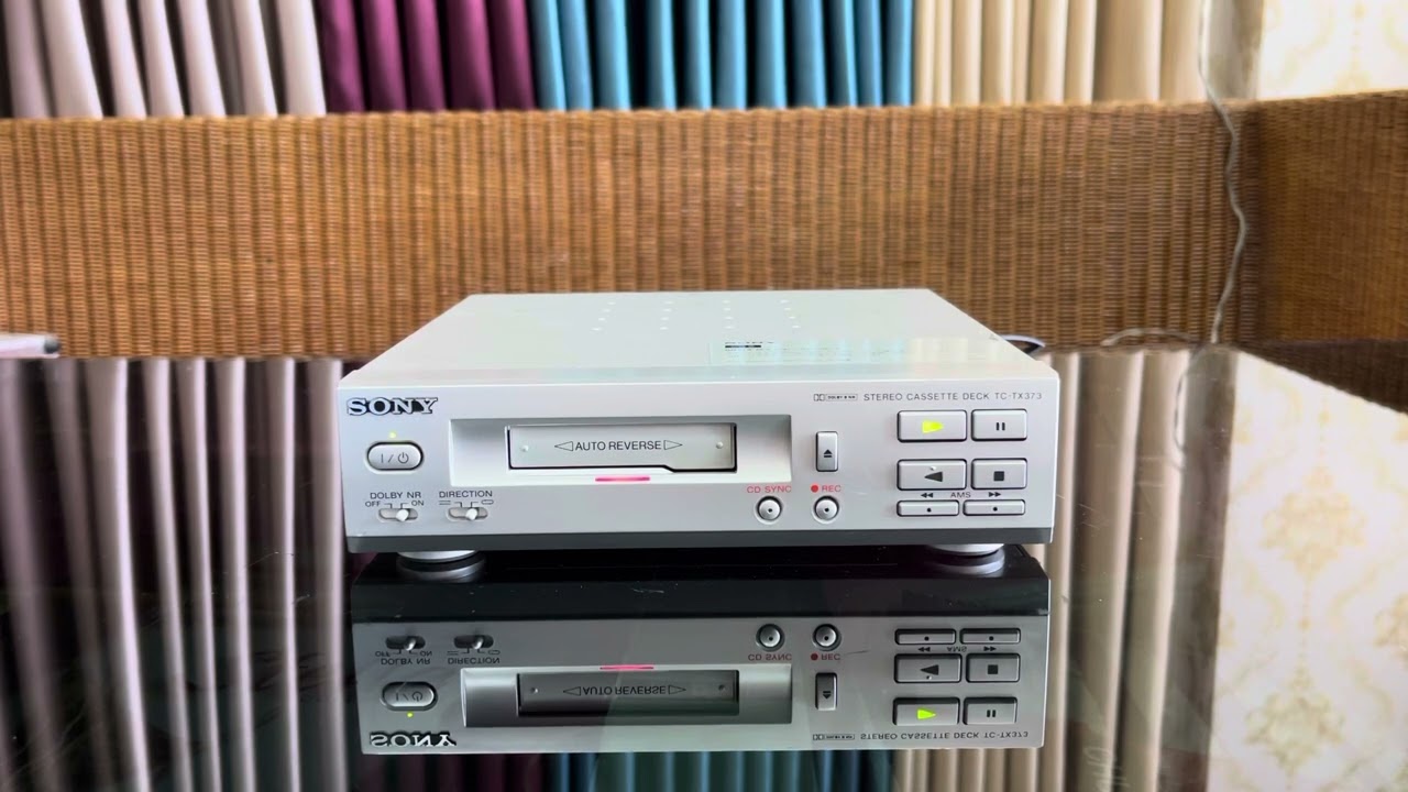 DECK CASSETTE TAPE SONY รุ่น TC-TX373 - YouTube
