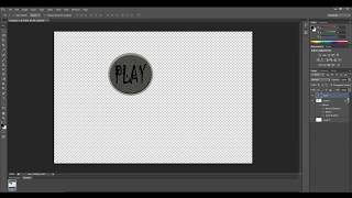 1. creating play button in photoshop
