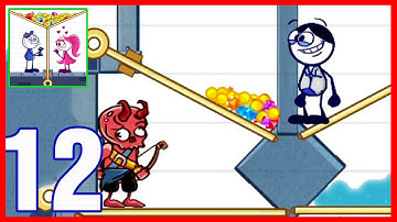 Pencil Boy Pull The Pin - Gameplay Walkthrough Part 12 - All Levels Solution (Android,iOS)