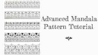 Mandala Patterns Tutorial For Intermediate And Beginners ||