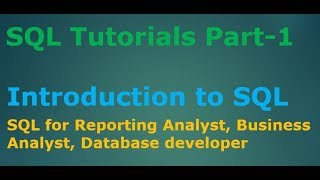01.Introduction to SQL(Hindi)