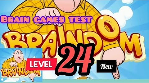 #Braindom : Brain Games test:new #Level 24  #Draw in one touch Gameplay