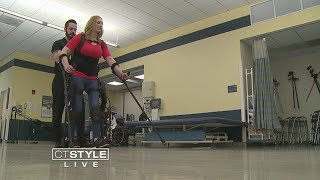 Robotic Exoskeleton Helps Paralyzed Woman ‘Walk’ at Gaylord Specialty Healthcare