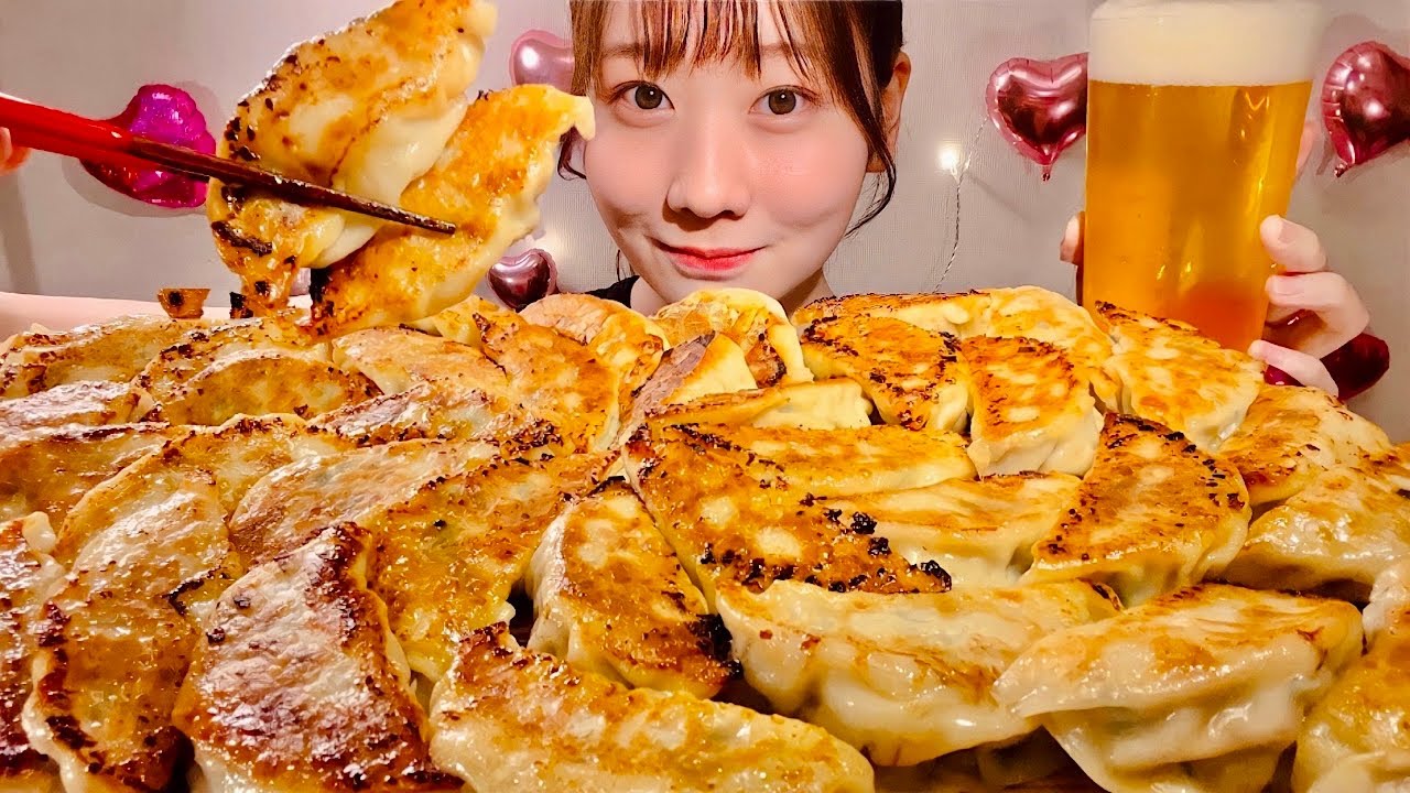 ASMR китайские пельмени【русские субтитры】【Mukbang/ Eating Sounds】