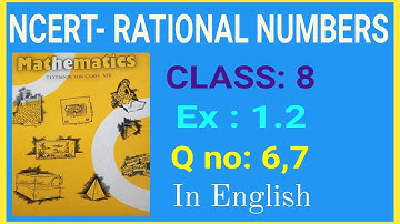 Rational Numbers Class 8 || Ncert 8th maths Rational Numbers ||  chapter 1 exercise 1.2