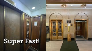 FAST Old Otis Traction Elevators @ Carlson Building - Evanston, IL.