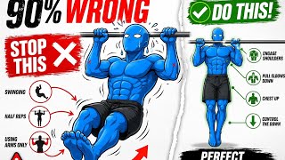 “90% People Do Pull-Ups Wrong 😳 (Fix This Now)”#pullups #fitness #workout 