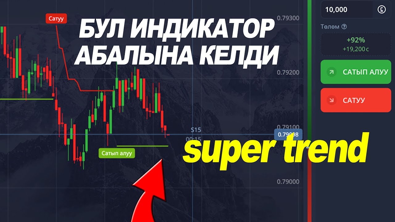 SUPER TREND ИНДИКАТОРУ ЖУМУШТА! POCKET OPTION БРОКЕР!