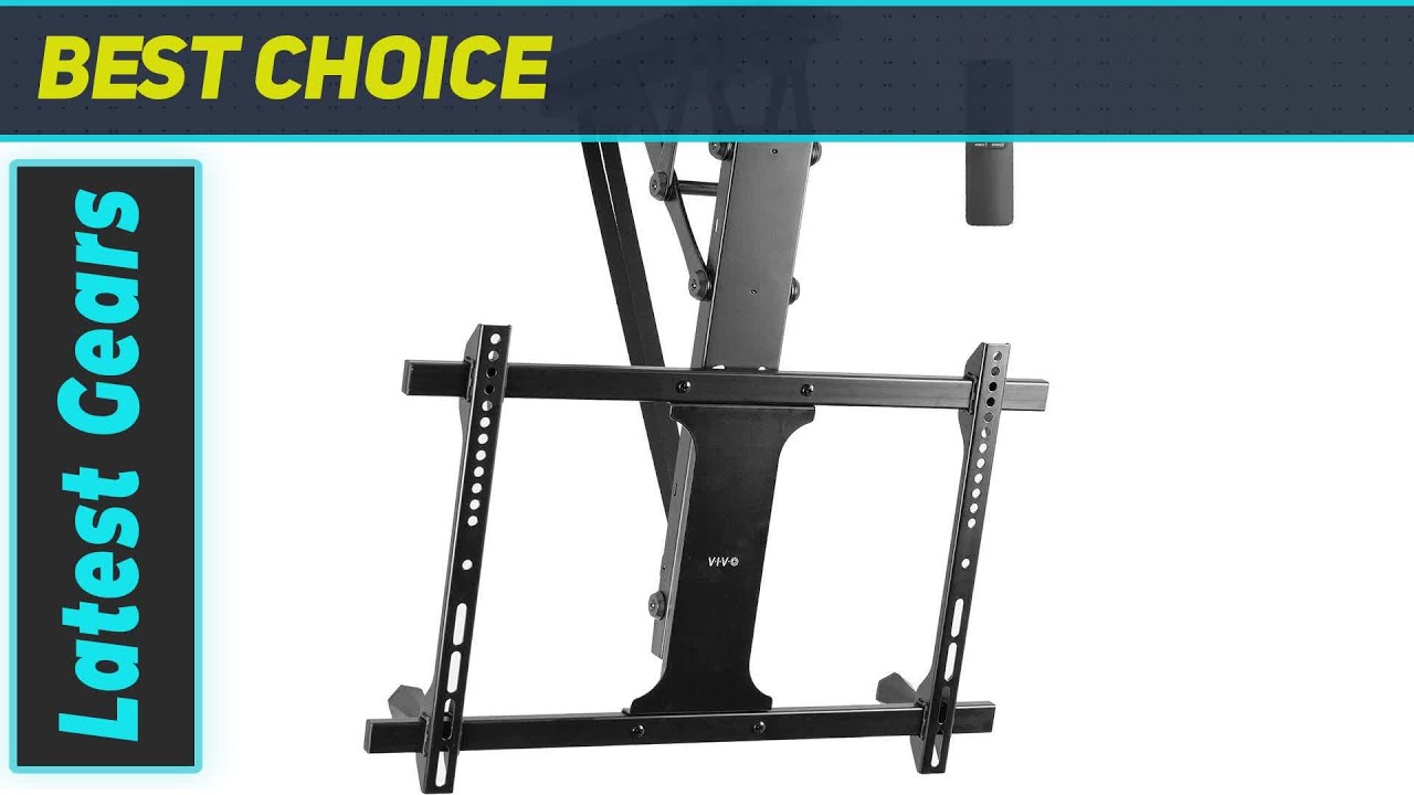 VIVO Electric Ceiling TV Mount for 32 to 70 inch Screens, Large Flip Down Motorized Pitched