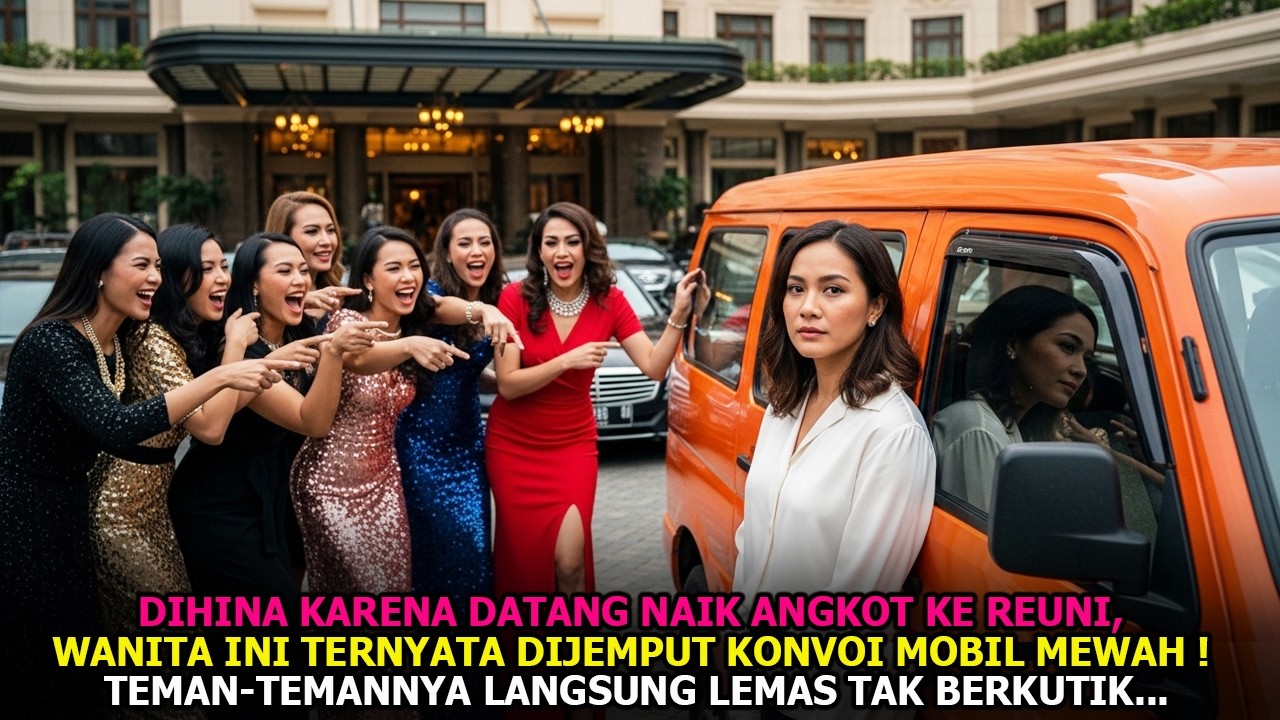 DIHINA KARENA DATANG NAIK ANGKOT KE REUNI💔Wanita ini Ternyata Dijemput Konvoi Mobil Mewah, Ternyata