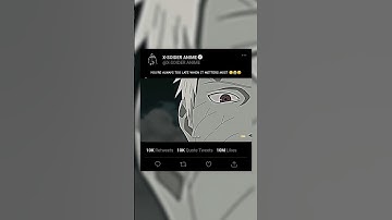 OBITO SAID TO MINATO : YOU