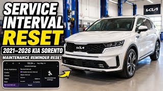 2021–2026 Kia Sorento Oil Life Reset | Maintenance Reminder Reset