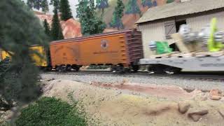 Great Northern Railway: N&W A 2 6 6 4 freight at Waverly