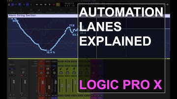 HOW TO MAKE AUTOMATION LANES : LOGIC PRO X : SINGLE FUNCTIONS