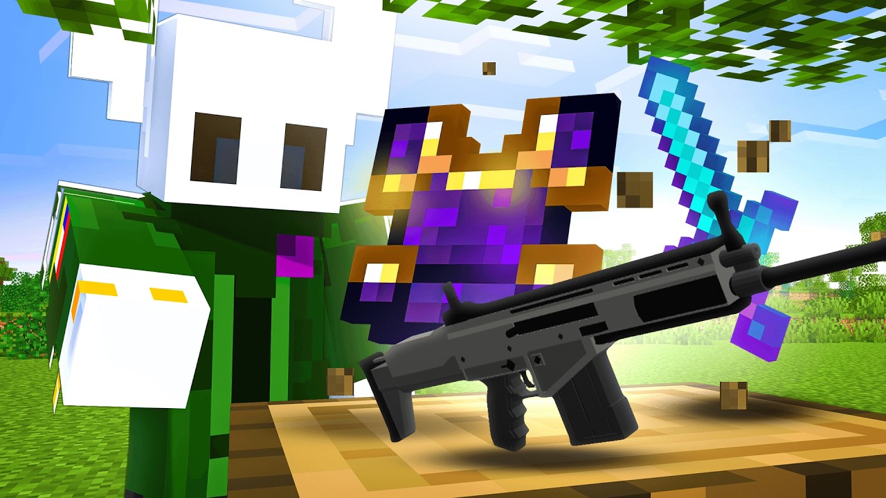 MINECRAFT pero los DROPS son SUPER RANDOM