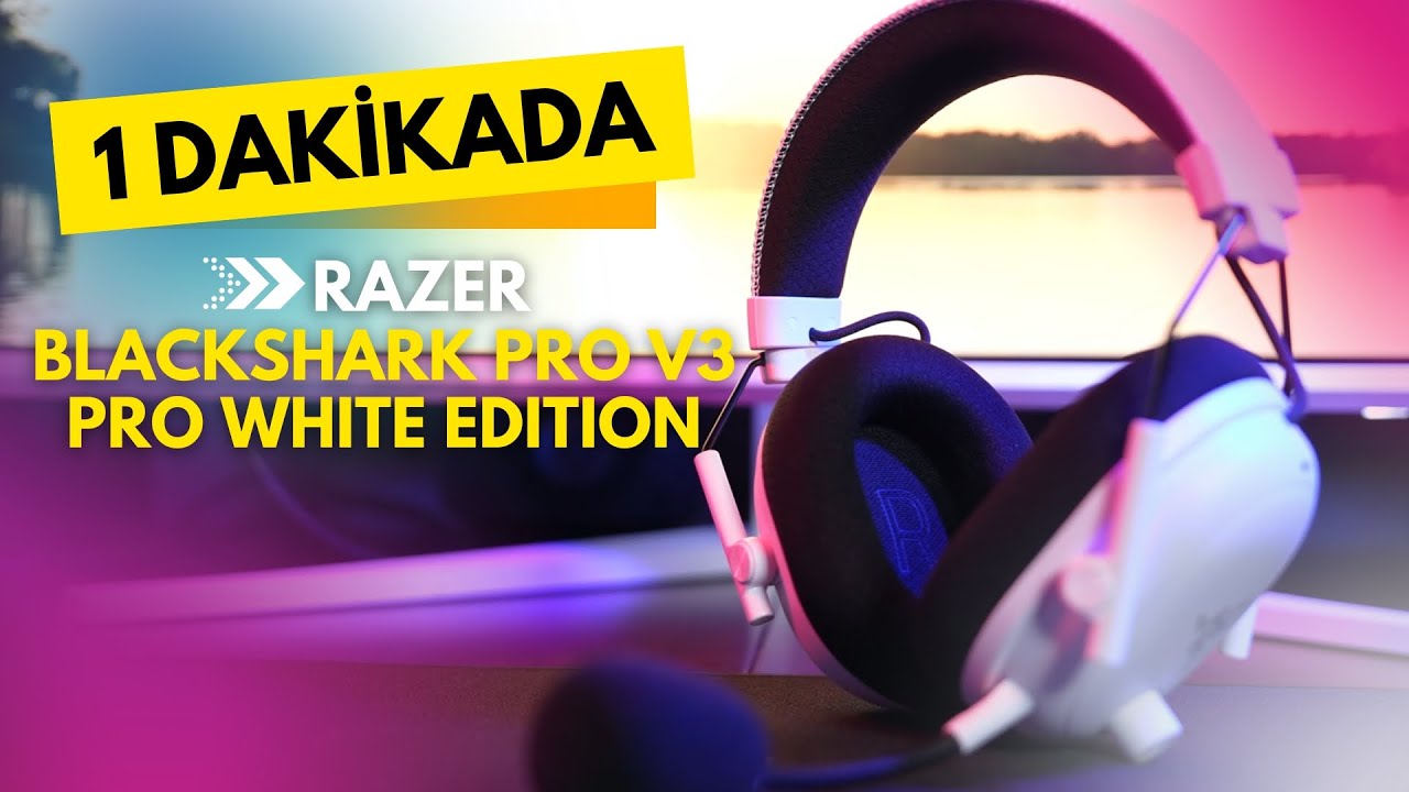 1 Dakikada Razer BlackShark Pro V3 Pro White Edition - YouTube