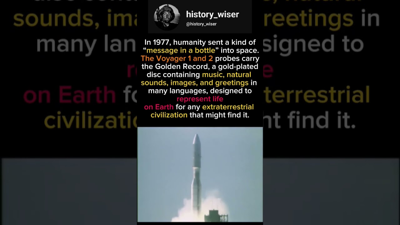 Thats how we try to contact aliens 