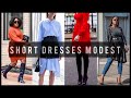 How to Wear SHORT Dresses, Skirts MODESTLY | Modesty Hacks