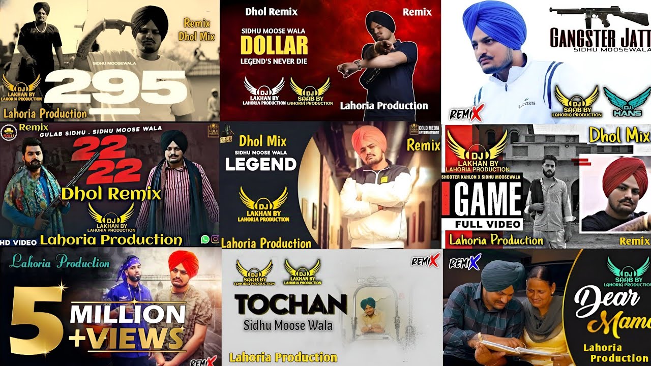 Sidhu Moose Wala | Dhol Mix | Nonstop Mashup | Dj Saab By Lahoria Production Remix Punjabi Song 2025
