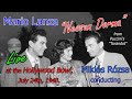 Mario Lanza Singing "Nessun Dorma" Live at the Hollywood Bowl 1948 with Lyrics and Translation