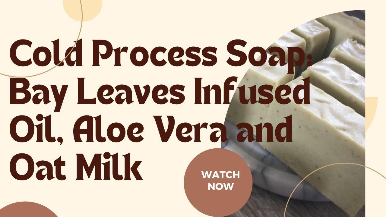 Handmade Cold Process Soap - Bay Leaves Infused Oil, Aloe Vera and Oat ...