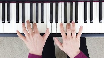 How to play C Major Arpeggio on the Piano (Right & Left Hand - Correct Fingering)
