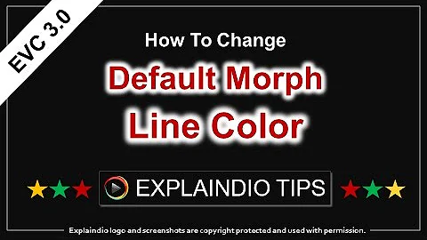 Explaindio Tips - How to Change Default Morph Line Color