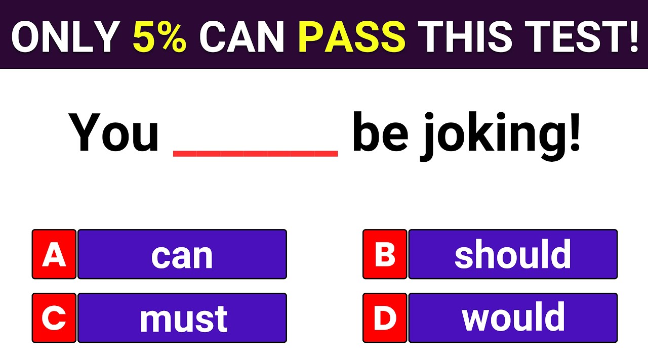 Modal Verb Quiz – Can You Pass This English Grammar Test?